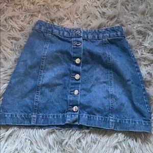 denim skirt fits size S
